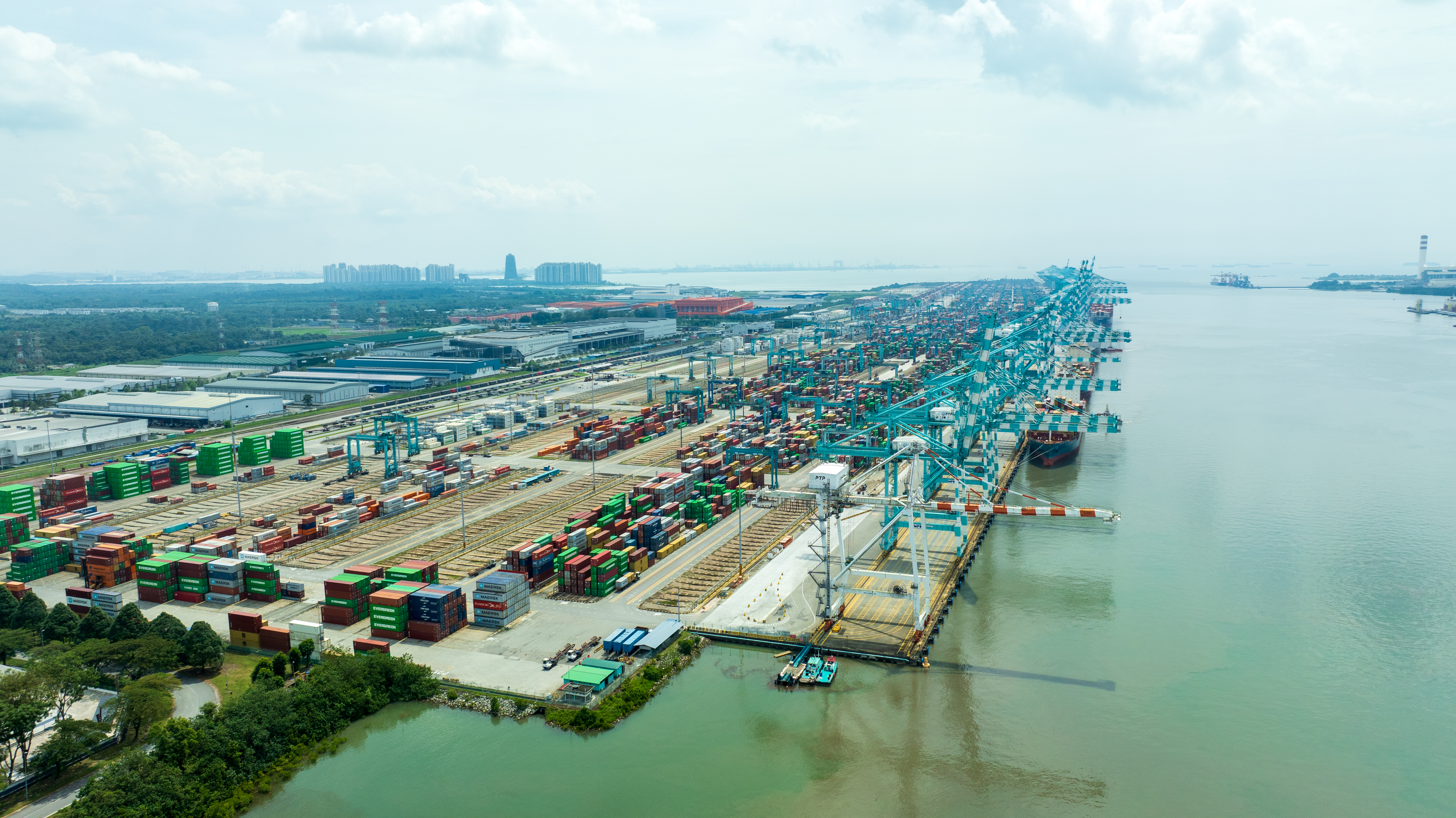 Container Yard at Port Tanjung Pelepas (PTP), Johor